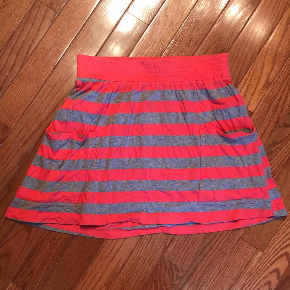 Pink and gray skirt